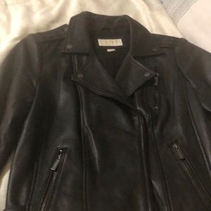 authentic michael kors leather jacket!! like new